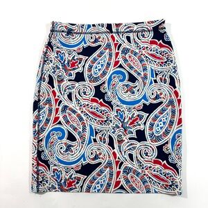 J McLaughlin Halle Reversible Pencil Skirt Folklore Lane